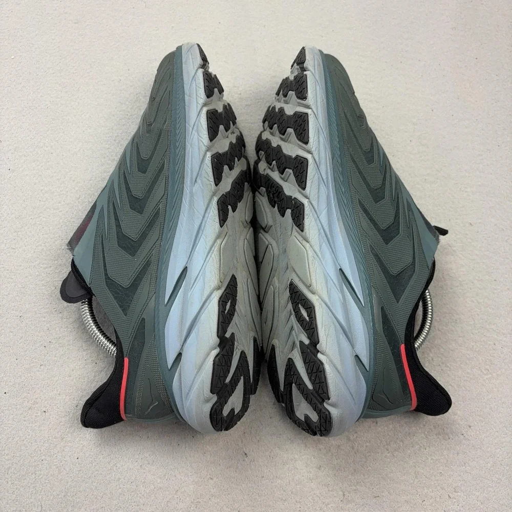 Hoka One One Project Clifton Running Shoes Mens Size 10 Gray Zip Cushioned